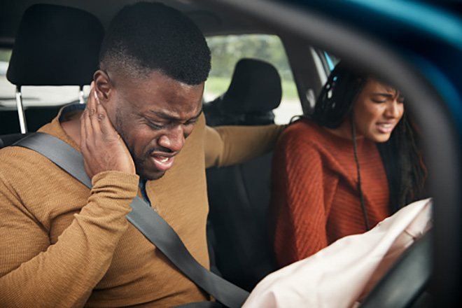 Whiplash after an auto accident